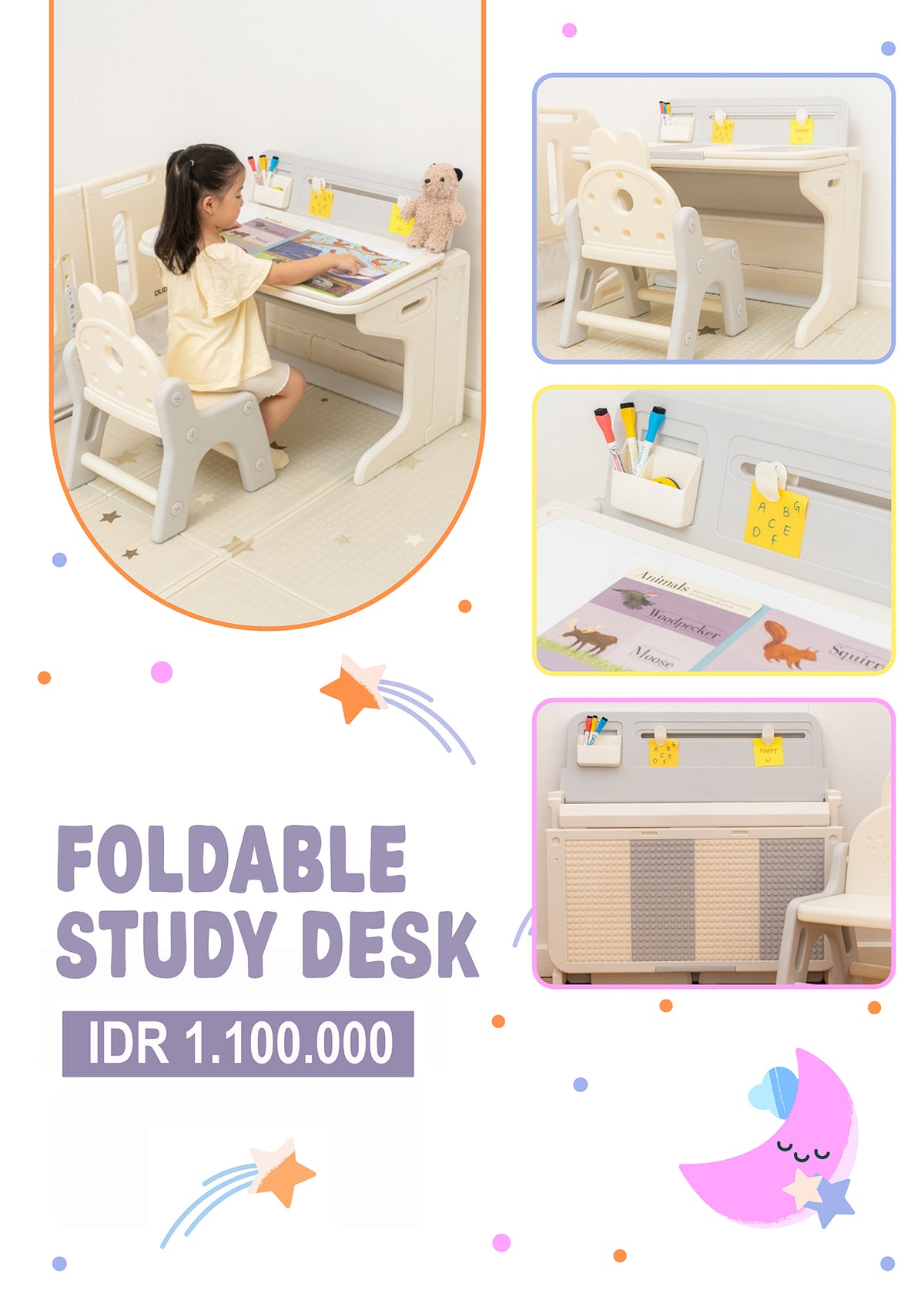 Foldable Study Desk