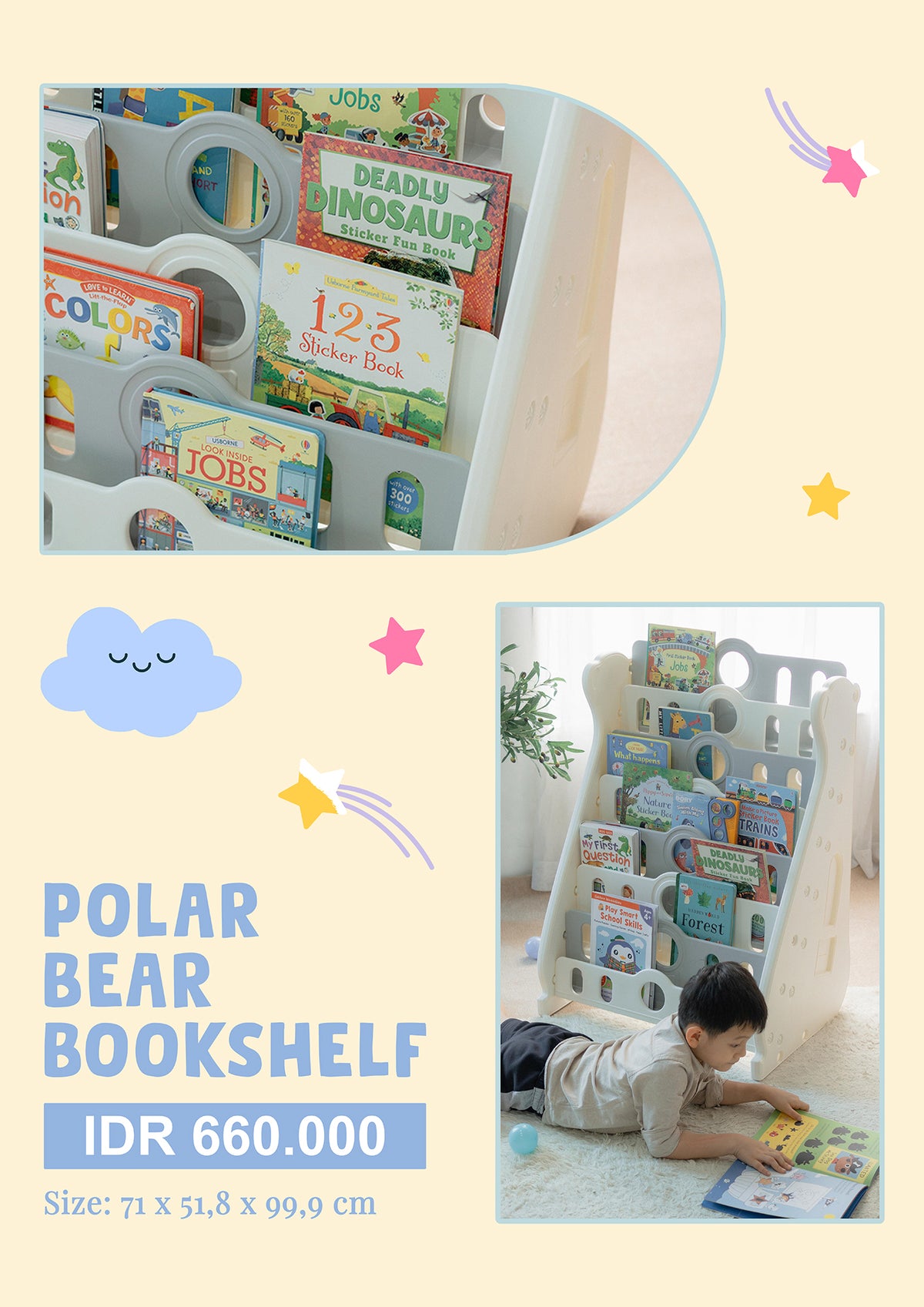 Polar Bear Bookshelf
